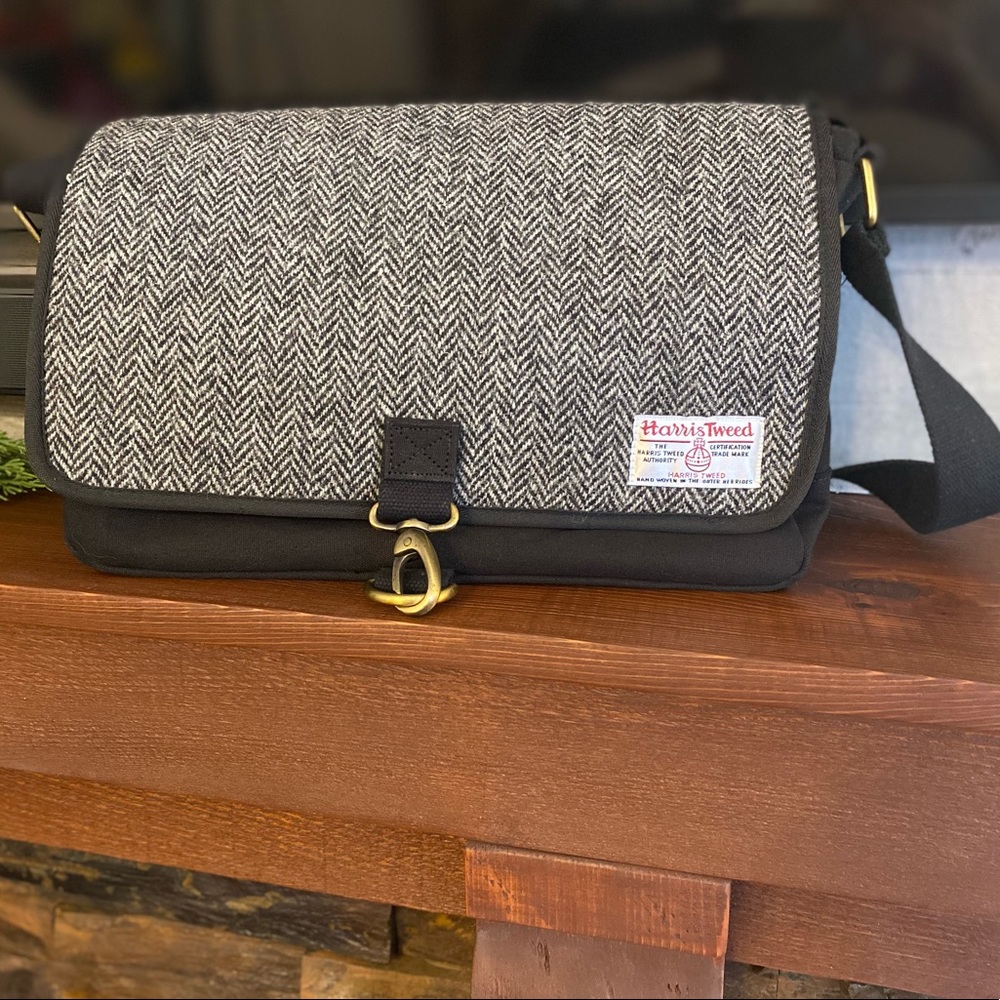Authentic Harris Tweed Crossbody- Hand Woven in the Outer Hebrides